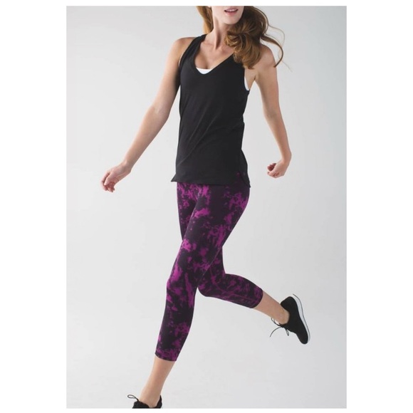 lululemon athletica Pants - Lululemon Wunder Under II 21” Tie Dye Leggings 6
